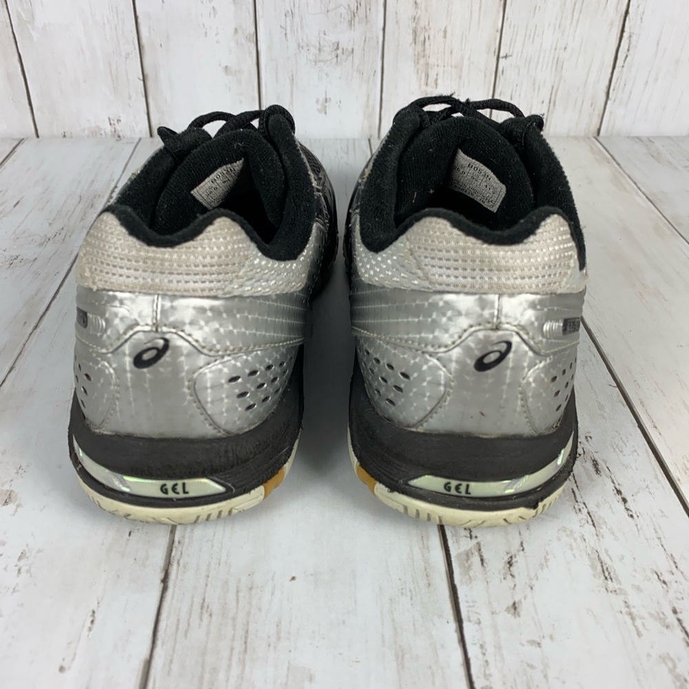 Asics Gel-Rocket Shoes Women’s Size 9.5 Athletic Running B053N Black Silver - Picture 6 of 12